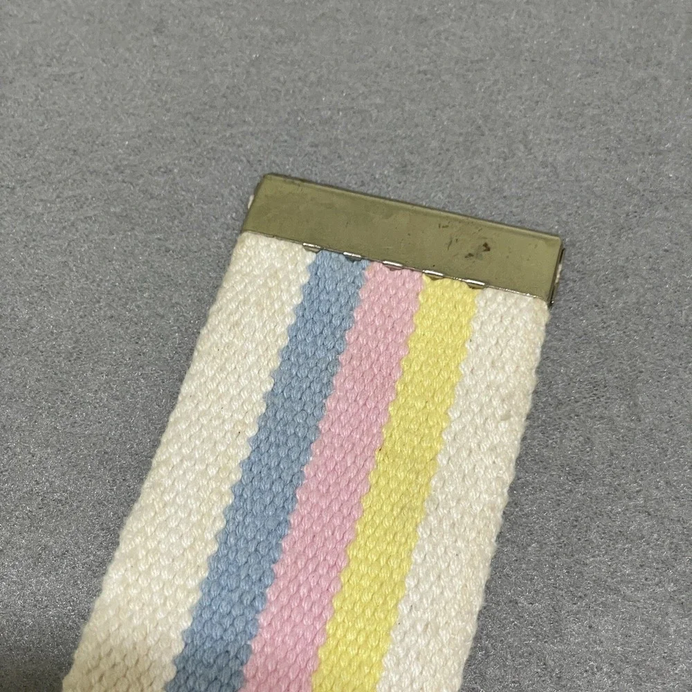 Vintage Belt 100% Cotton Metal Buckle Gait Mobility Unisex 48